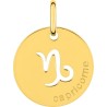 Médaille Or zodiac Capricorne
