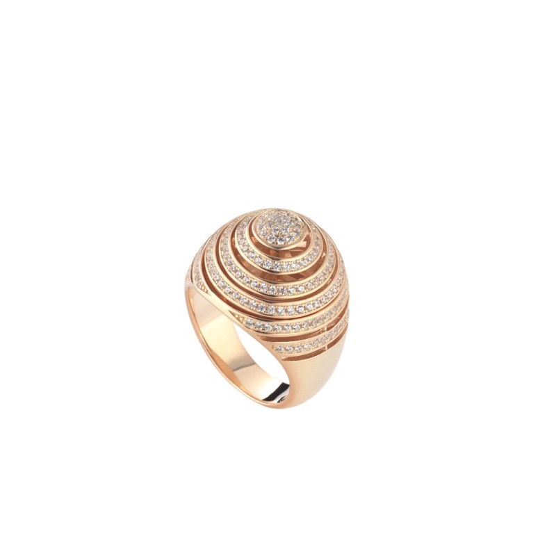 Bague plaquée or rose sur argent - 9Nine