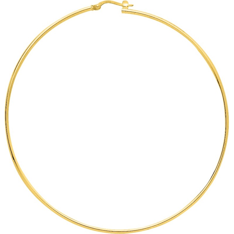 Créoles Plaquées Or - 70 mm