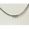 Collier Argent 3 couleurs