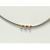 Collier Argent 3 couleurs