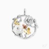 Pendentif Argent Jardin avec Nacre