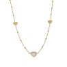 Collier Or et Pierres Nacre forme Coeur